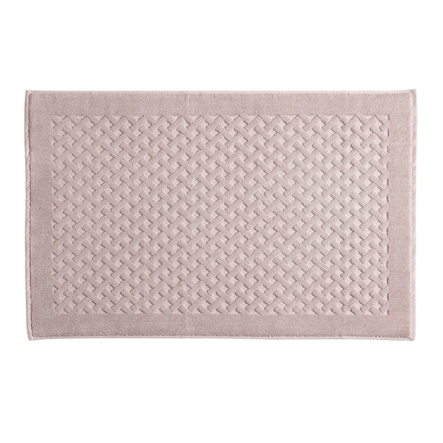 Tappeto in Spugna di Puro Cotone Tinta Unita - Perla Tappeto Lisola 60x90 Rosa (Incenso)