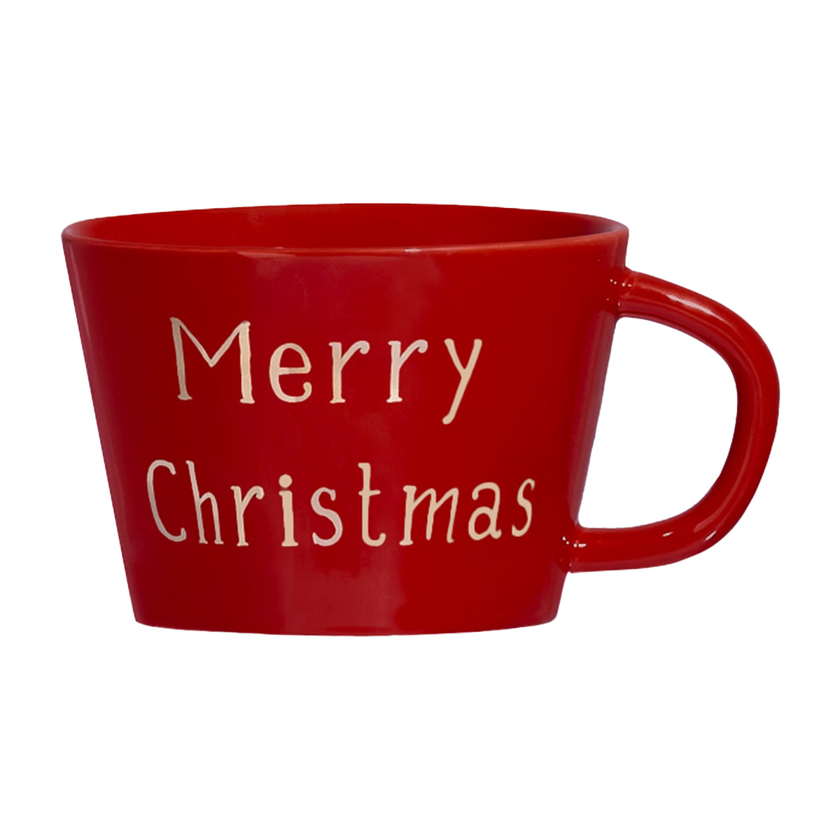 Tazza Colazione in Grès con Decoro in Oro - Merry Christmas tazze Simple Day