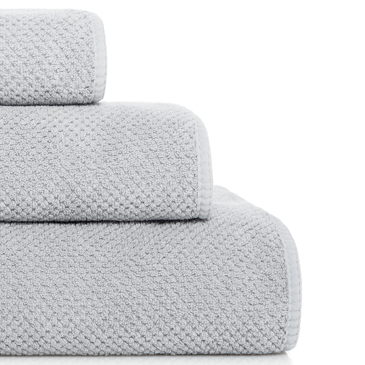 Telo bagno in Spugna di cotone pettinato nido d'ape - Bee Waffle Telo Spugna Graccioza Telo Doccia Argento