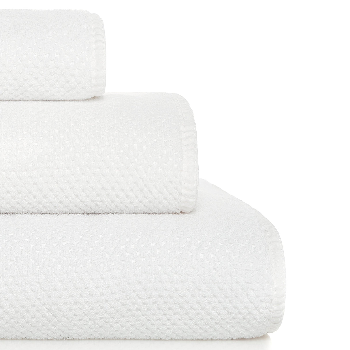 Telo bagno in Spugna di cotone pettinato nido d'ape - Bee Waffle Telo Spugna Graccioza Telo Doccia Bianco