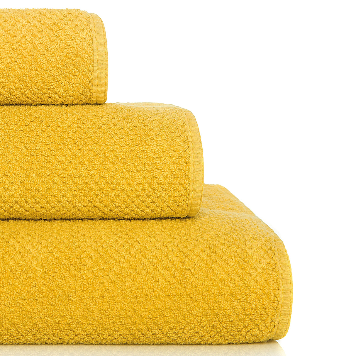 Telo bagno in Spugna di cotone pettinato nido d'ape - Bee Waffle Telo Spugna Graccioza Telo Doccia Senape