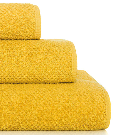 Telo bagno in Spugna di cotone pettinato nido d'ape - Bee Waffle Telo Spugna Graccioza Telo Doccia Senape