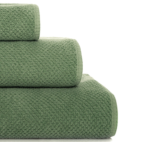 Telo bagno in Spugna di cotone pettinato nido d'ape - Bee Waffle Telo Spugna Graccioza Telo Doccia Verde Giada