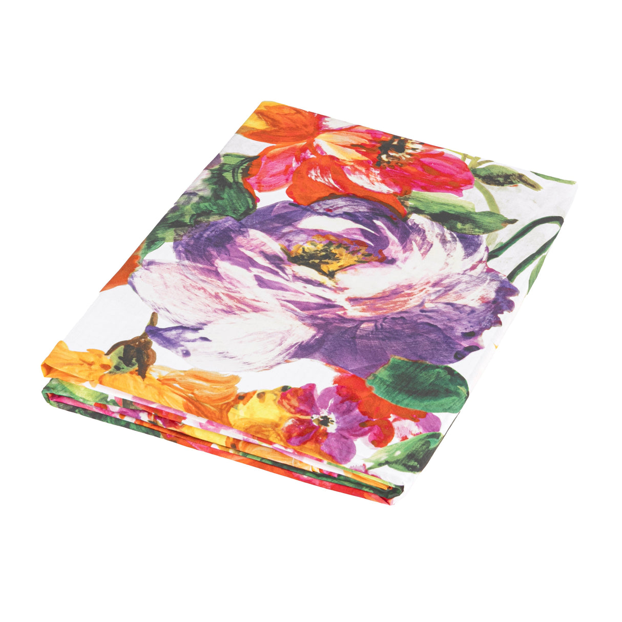 Telo Copritutto in Percalle di Cotone Fantasia Floreale - Jardin Majorelle Telo Copritutto Fazzini Singolo