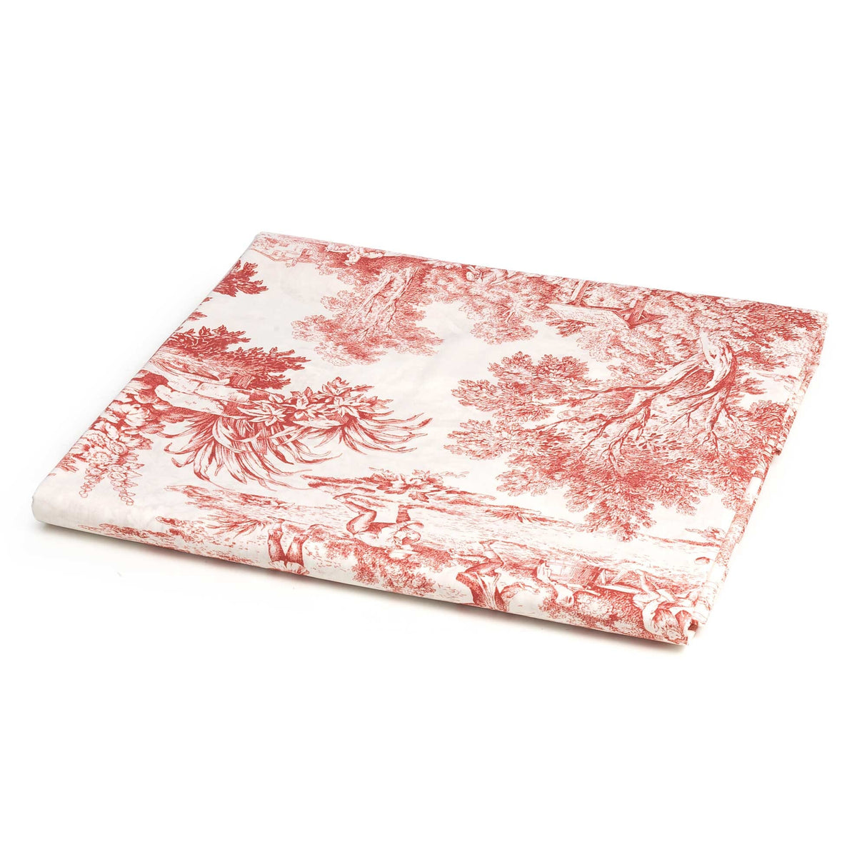 Telo Copritutto in Percalle di Cotone - Jouy Telo Copritutto Lisola Matrimoniale Rosso