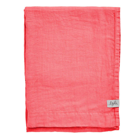 Telo da Bagno in Panamà di puro Lino - Panamà Telo spugna Lisola Rosso (Begonia)