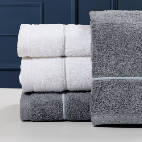 Telo da Bagno in Spugna con Bacchetta Ricamata - Atollo Telo spugna Dea