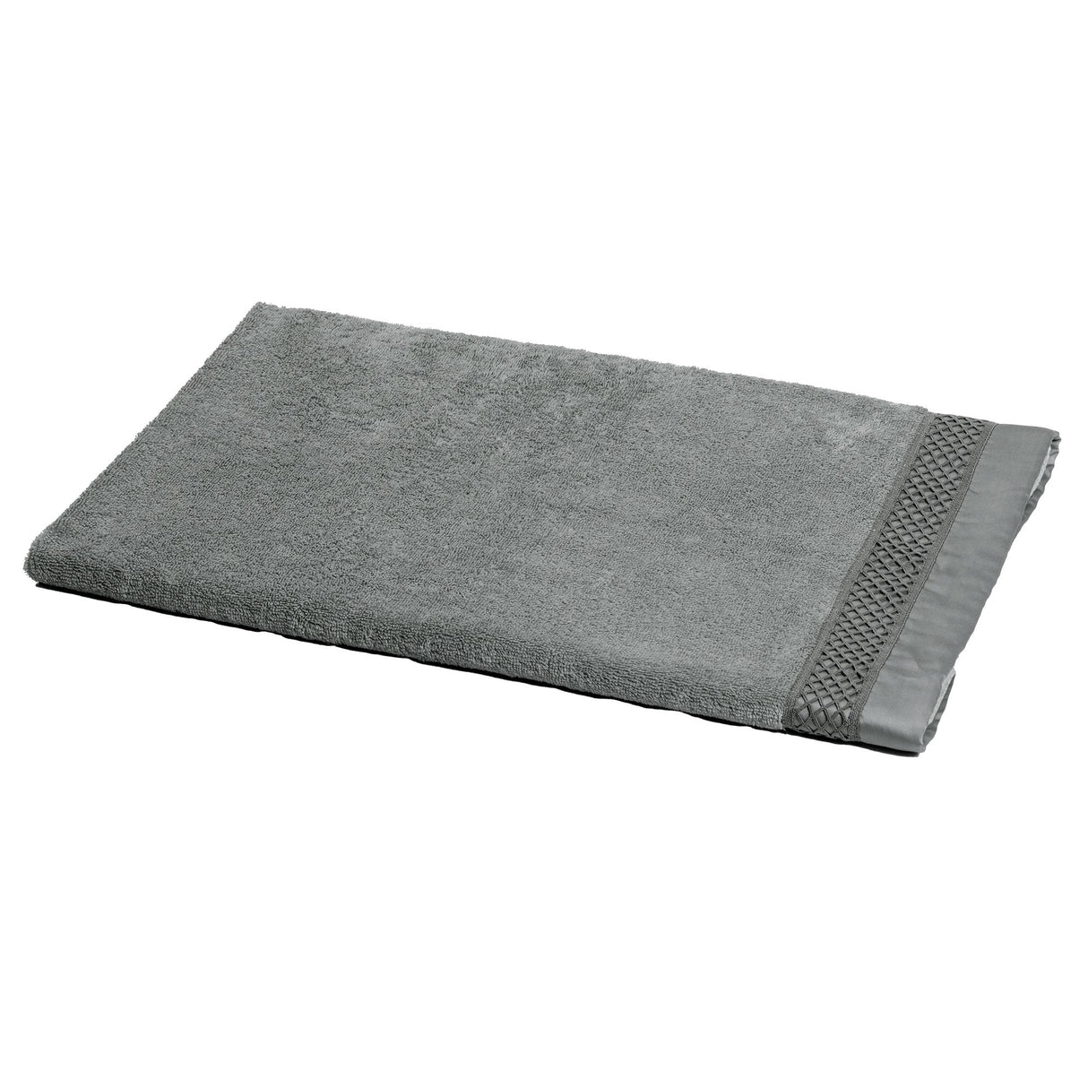 Telo da Bagno in Spugna con balza in raso e pizzo - Brio Telo spugna Dea Grigio