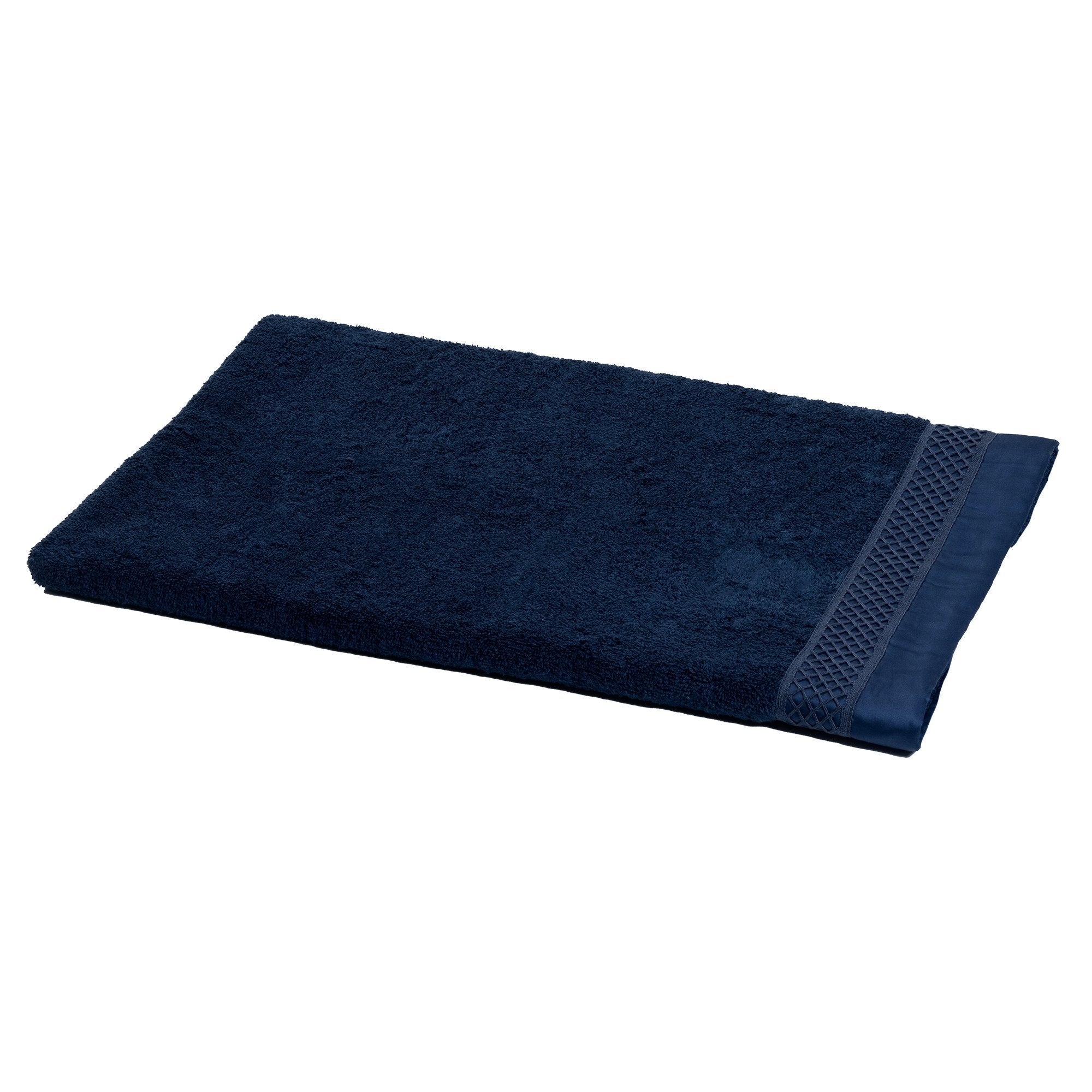 Telo da Bagno in Spugna con balza in raso e pizzo - Brio Telo spugna Dea Navy