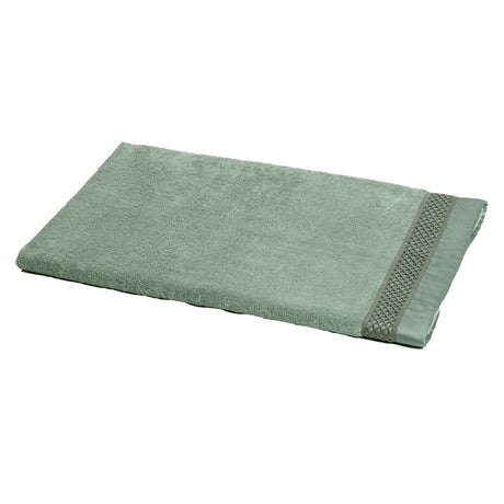 Telo da Bagno in Spugna con balza in raso e pizzo - Brio Telo spugna Dea Verde