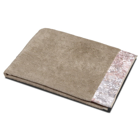 Telo da Bagno in Spugna con balza in Raso - Glicine Telo Spugna Dea Fango