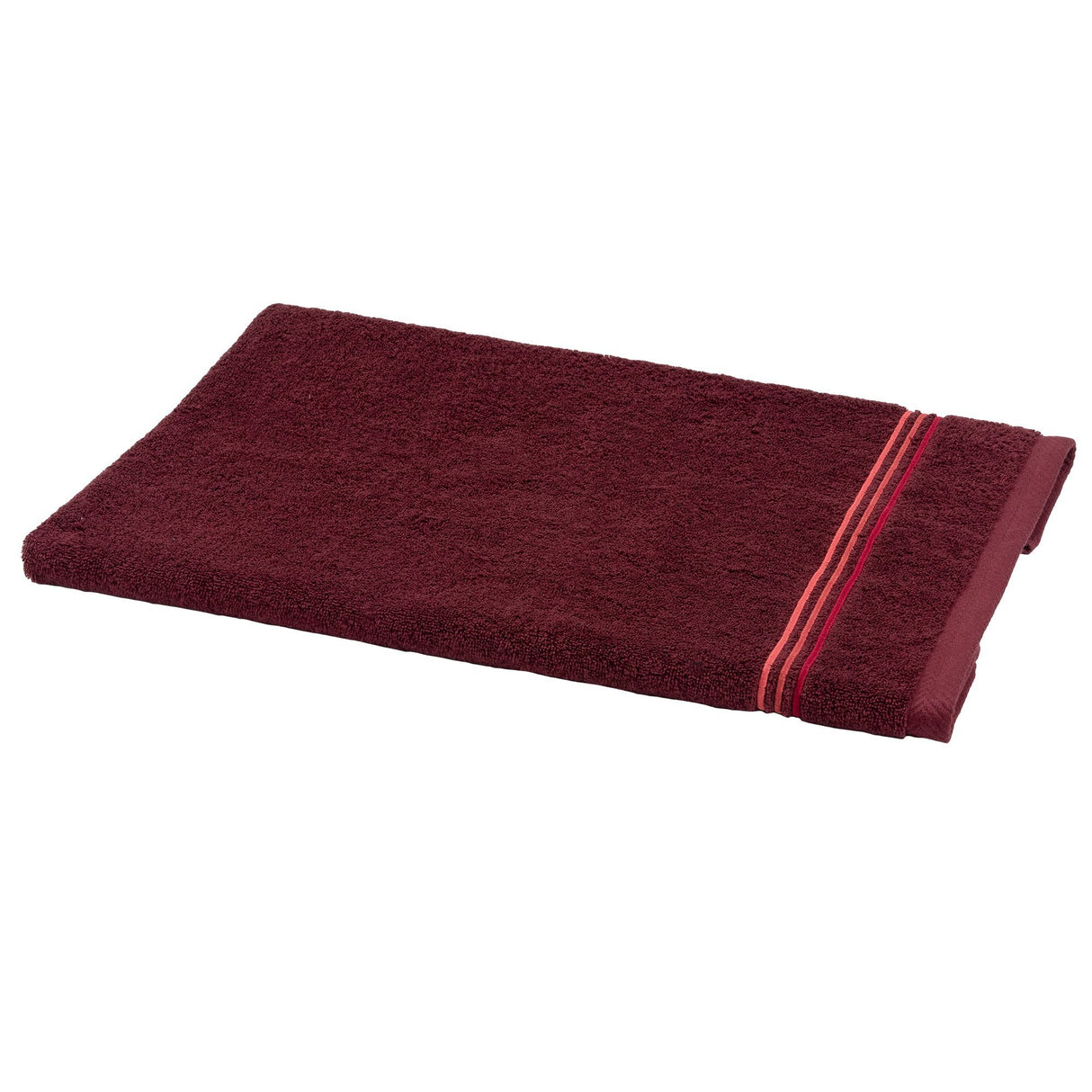 Telo da Bagno in Spugna con Triplo Ricamo Bacchetta - Mururoa Telo spugna Dea Bordeaux