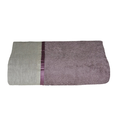 Telo da Bagno in Spugna Doppio Bordo Lino/Raso Telo spugna Creole Home