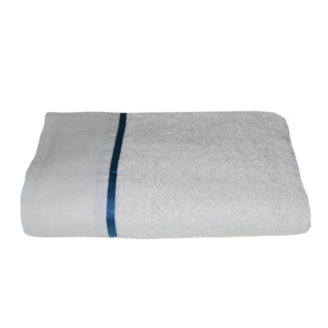 Telo da Bagno in Spugna Doppio Bordo Lino/Raso Telo spugna Creole Home