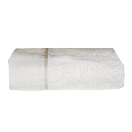 Telo da Bagno in Spugna Doppio Bordo Lino/Raso Telo spugna Creole Home