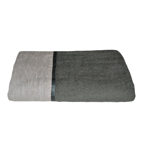 Telo da Bagno in Spugna Doppio Bordo Lino/Raso Telo spugna Creole Home