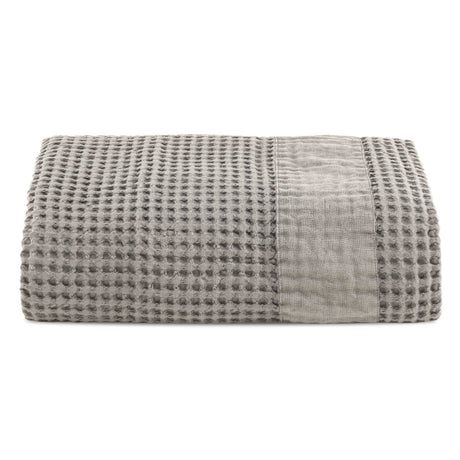 Telo da Bagno Nido d'Ape StoneWashed con Bordo in Lino - Jaspy Telo Spugna Lisola Stone 150x100cm Prisma