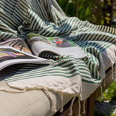 Telo Mare Fouta in Puro Cotone a Righe Larghe - Alma Telo Mare Tadé