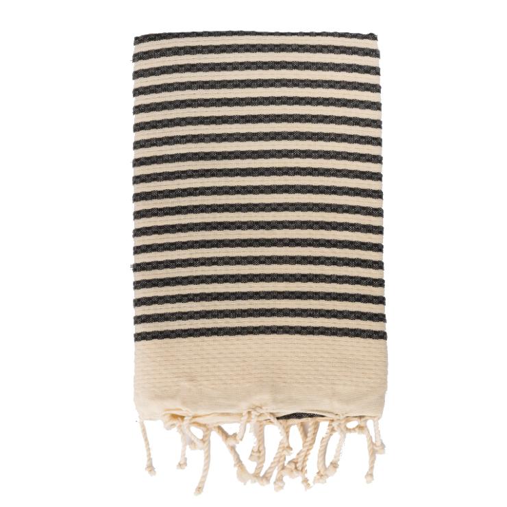 Telo Mare Fouta in Puro Cotone a Righe Larghe - Hammam Telo Mare Tadé Hammam