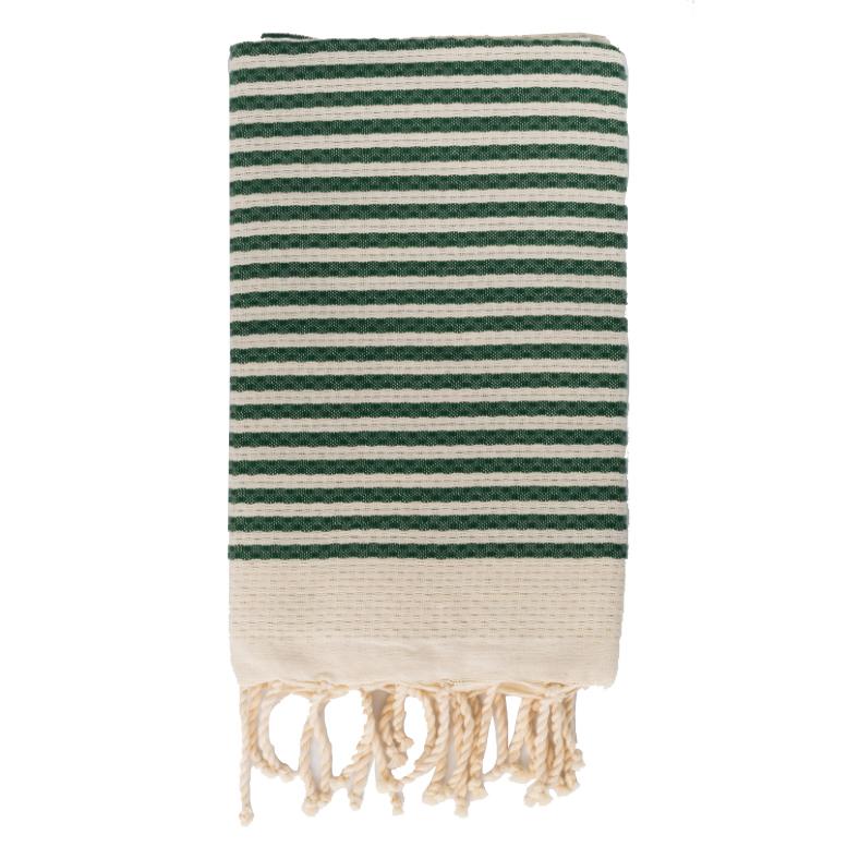 Telo Mare Fouta in Puro Cotone a Righe Larghe - Hammam Telo Mare Tadé Prato