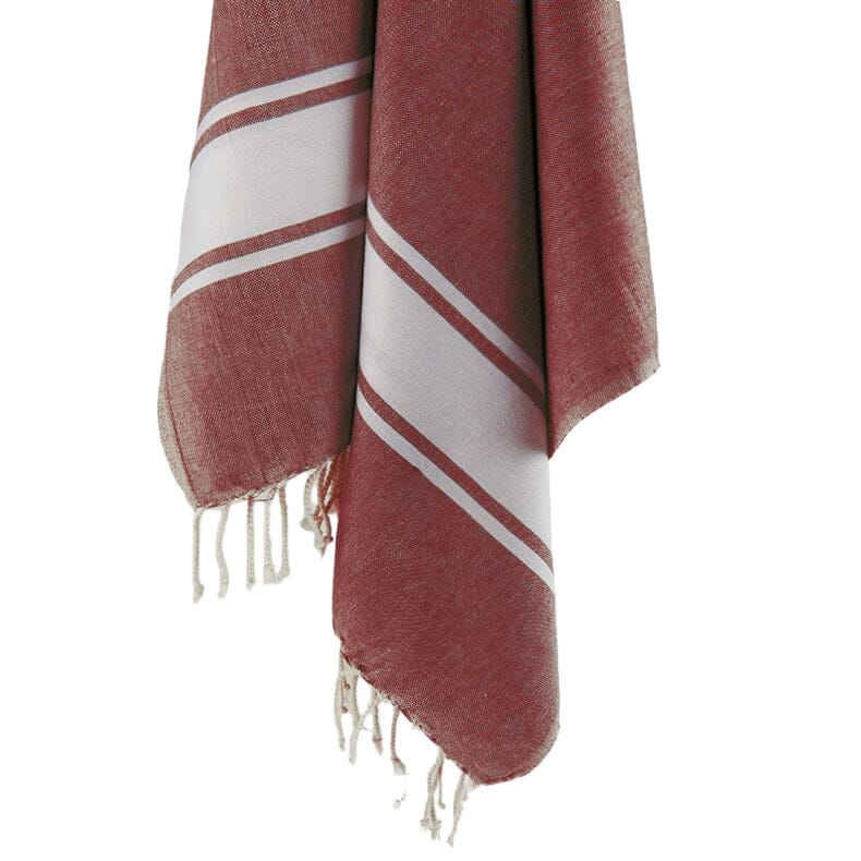 Telo Mare in Fouta di Puro Cotone - Amalfi Telo Mare Lisola Bordeaux