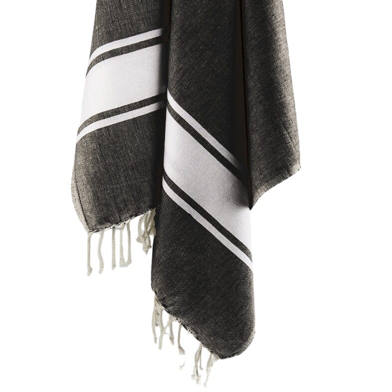 Telo Mare in Fouta di Puro Cotone - Amalfi Telo Mare Lisola Nero