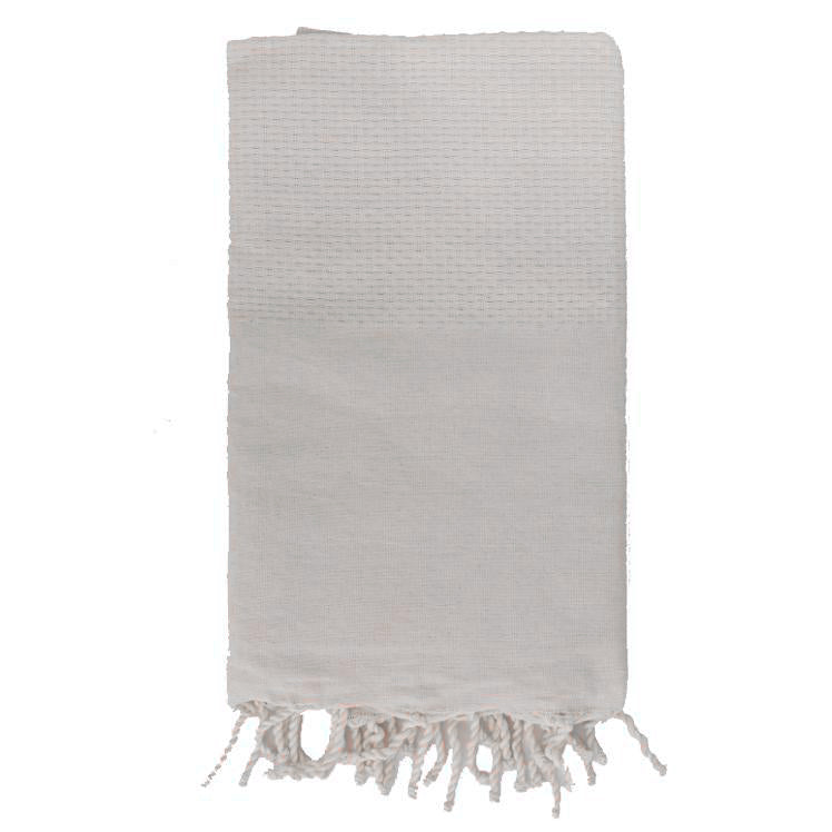 Telo Mare in Fouta di Puro Cotone Tinta Unita - Hammam Telo Mare Lisola Grigio