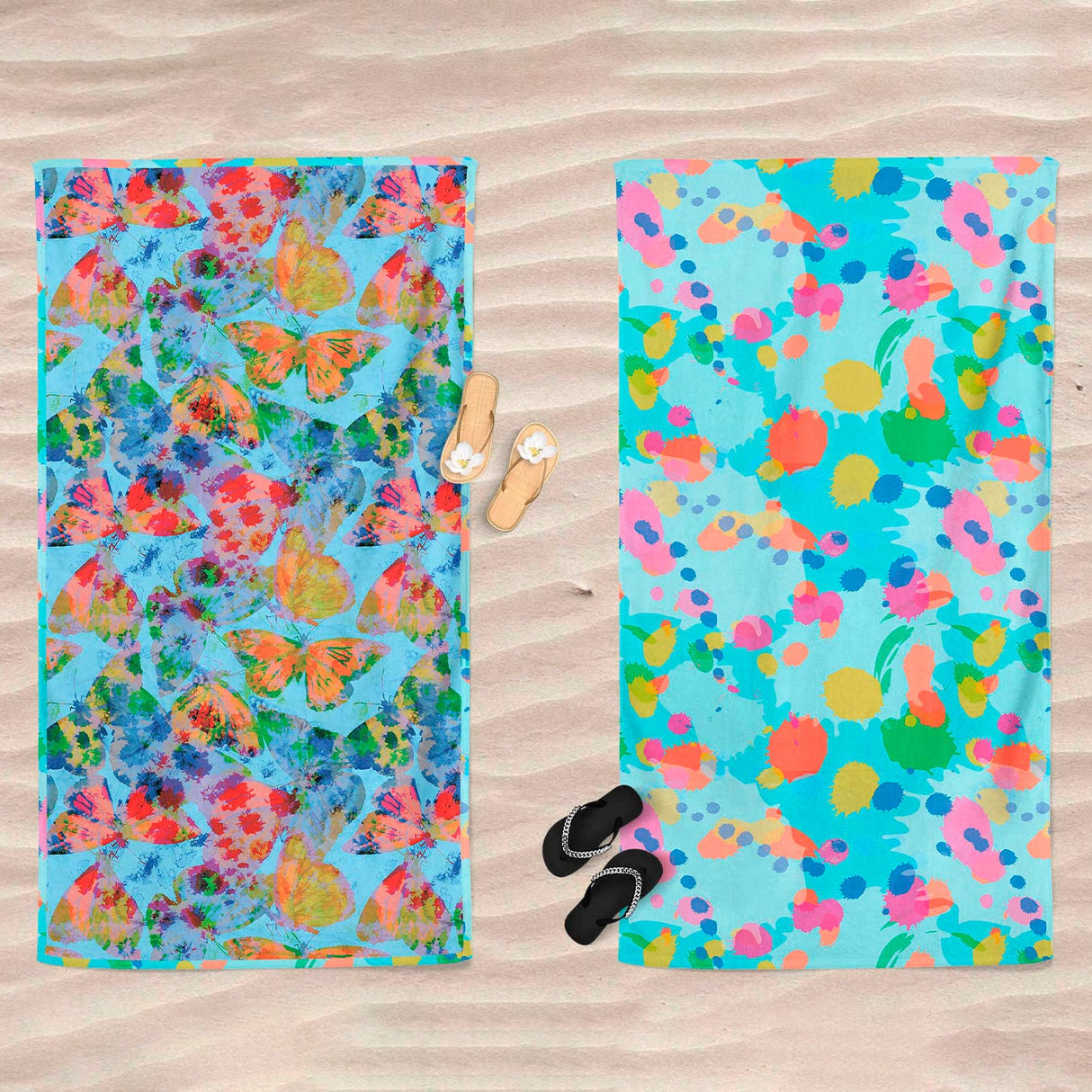 Telo Mare in Microfibra Doubleface - Colorful Telo Mare Daunex