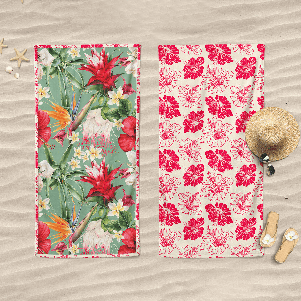 Telo Mare in Microspugna Stampa Doubleface - Oasi Telo Mare Daunex