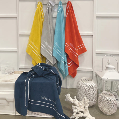 Telo Mare in Puro Cotone con Doppio Cordonetto - Yacht Club Telo Mare Blumarine