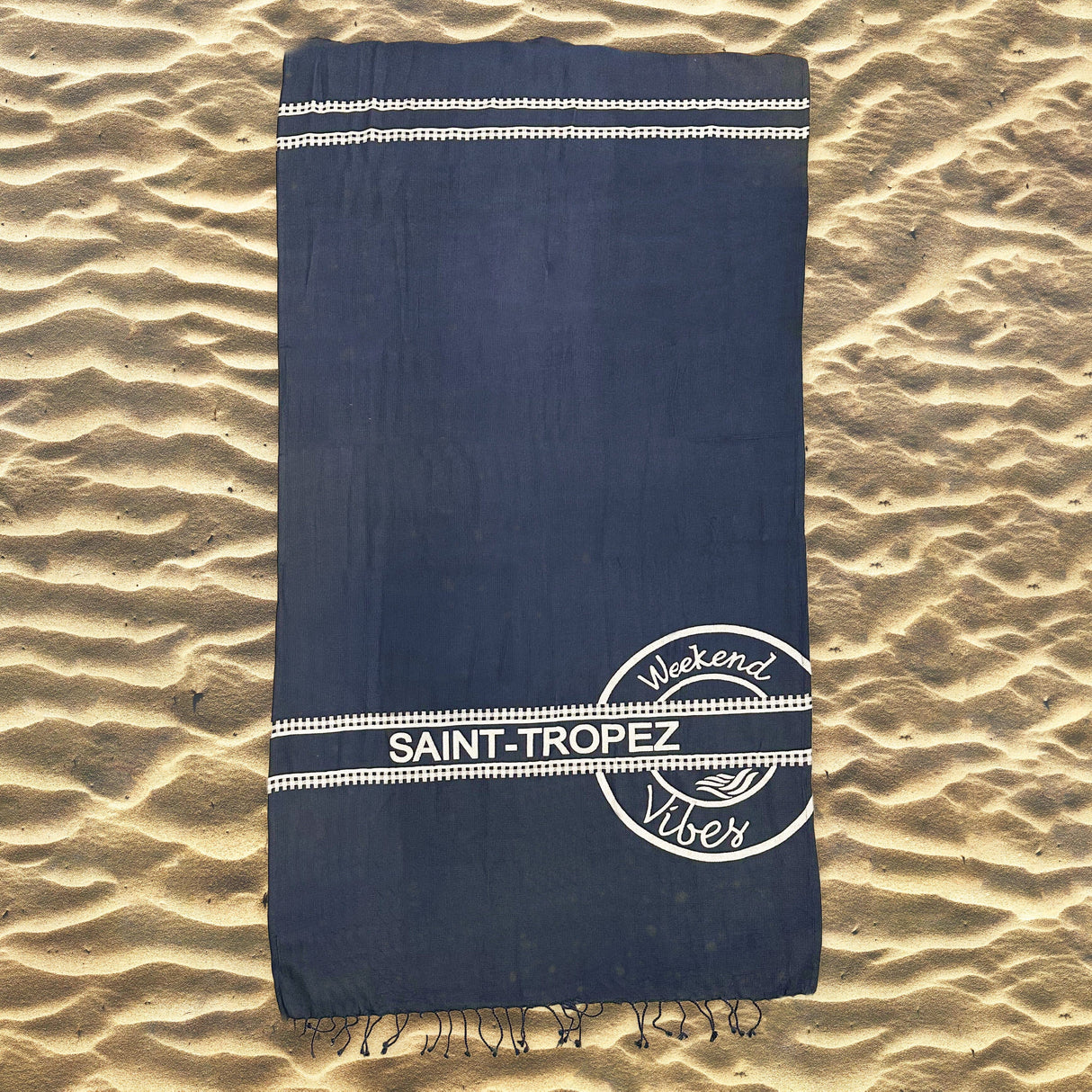 Telo Mare in Puro Cotone Nido D'ape - Weekend Vibes Telo Mare Marinette Saint-Tropez