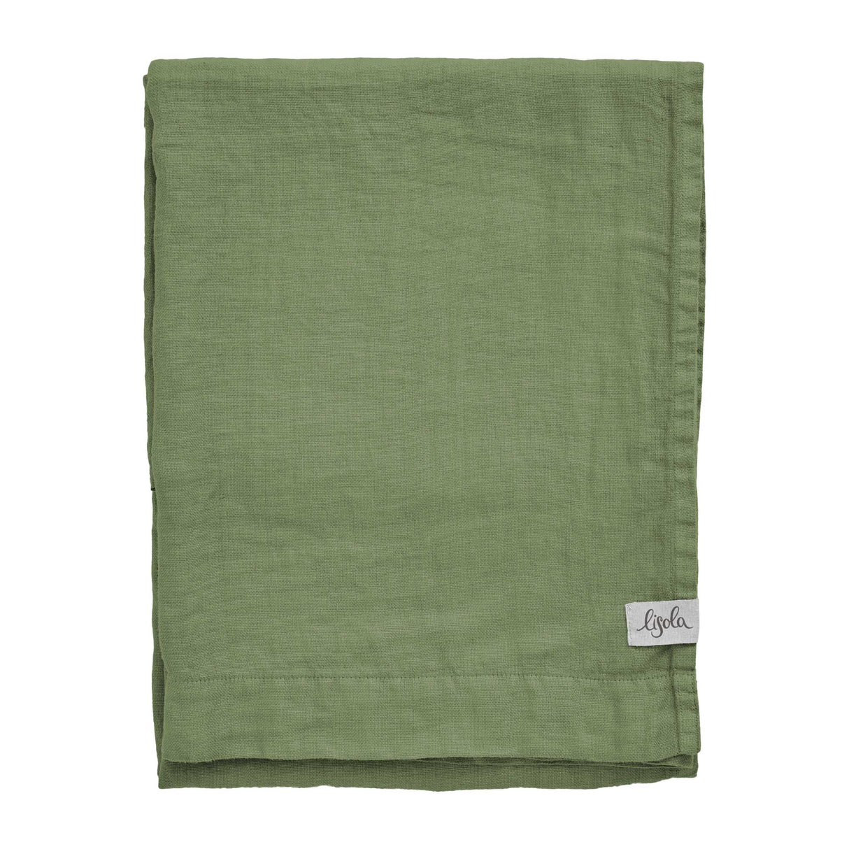 Telo mare XL in Puro Lino Stonewashed - Costarei Telo Mare Lisola Verde Bosco