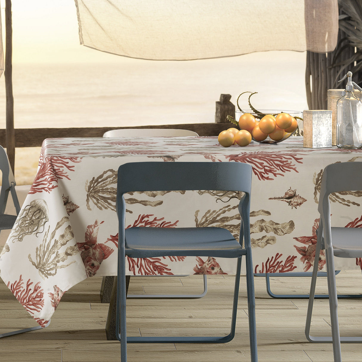 Tovaglia Antimacchia in cotone resinato - Fish Tovaglia Resinata Lisola