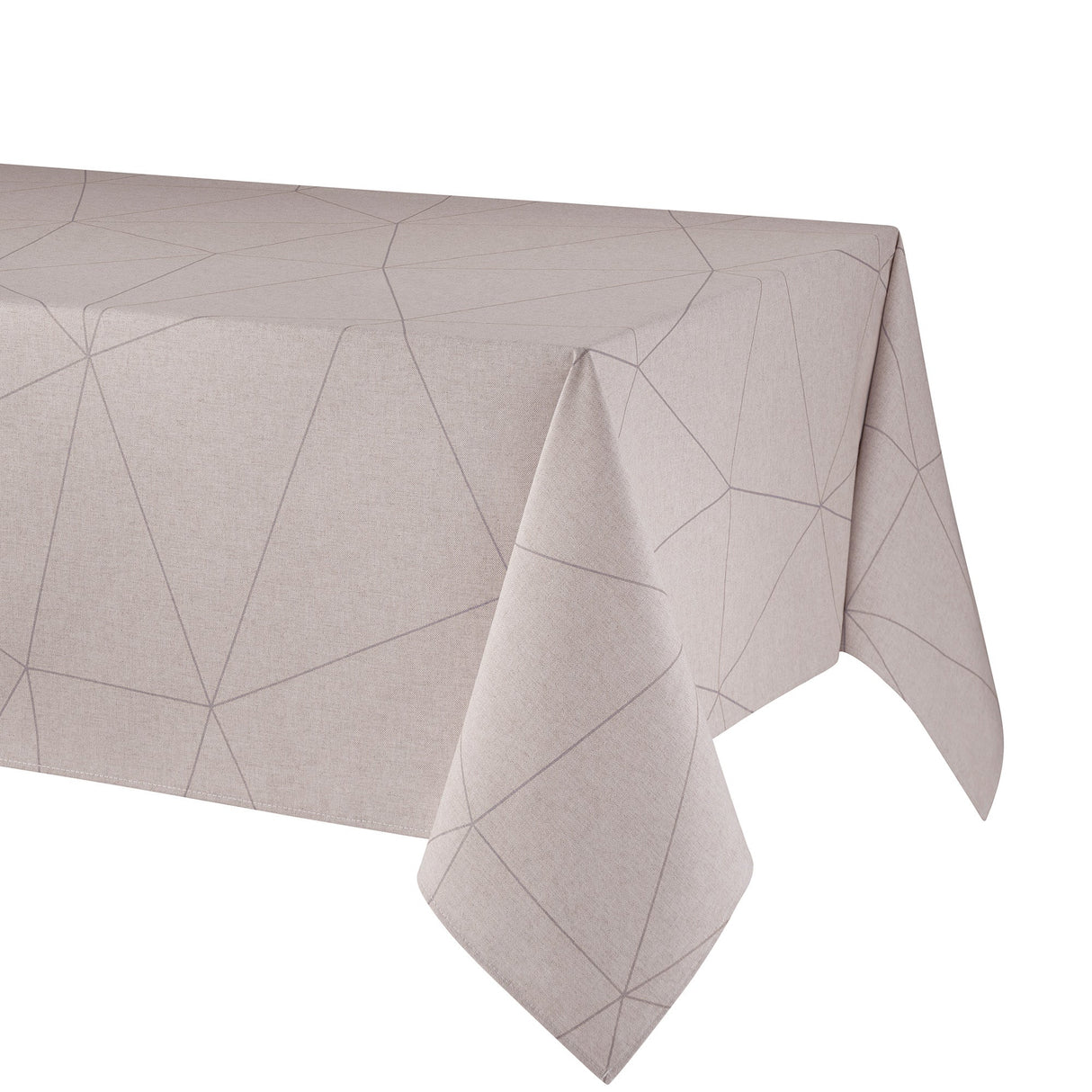 Tovaglia Antimacchia in Misto Cotone - Stone Tovaglia Resinata Lisola 150X180cm Plata