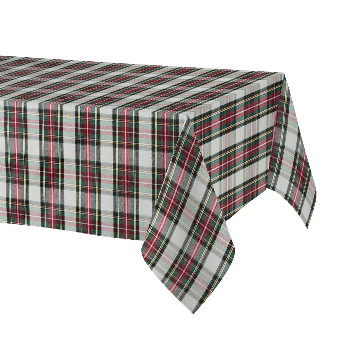 Tovaglia Antimacchia in Misto Cotone Tinto in Filo - Eidyn Tovaglia Resinata Lisola 150X180cm Verde