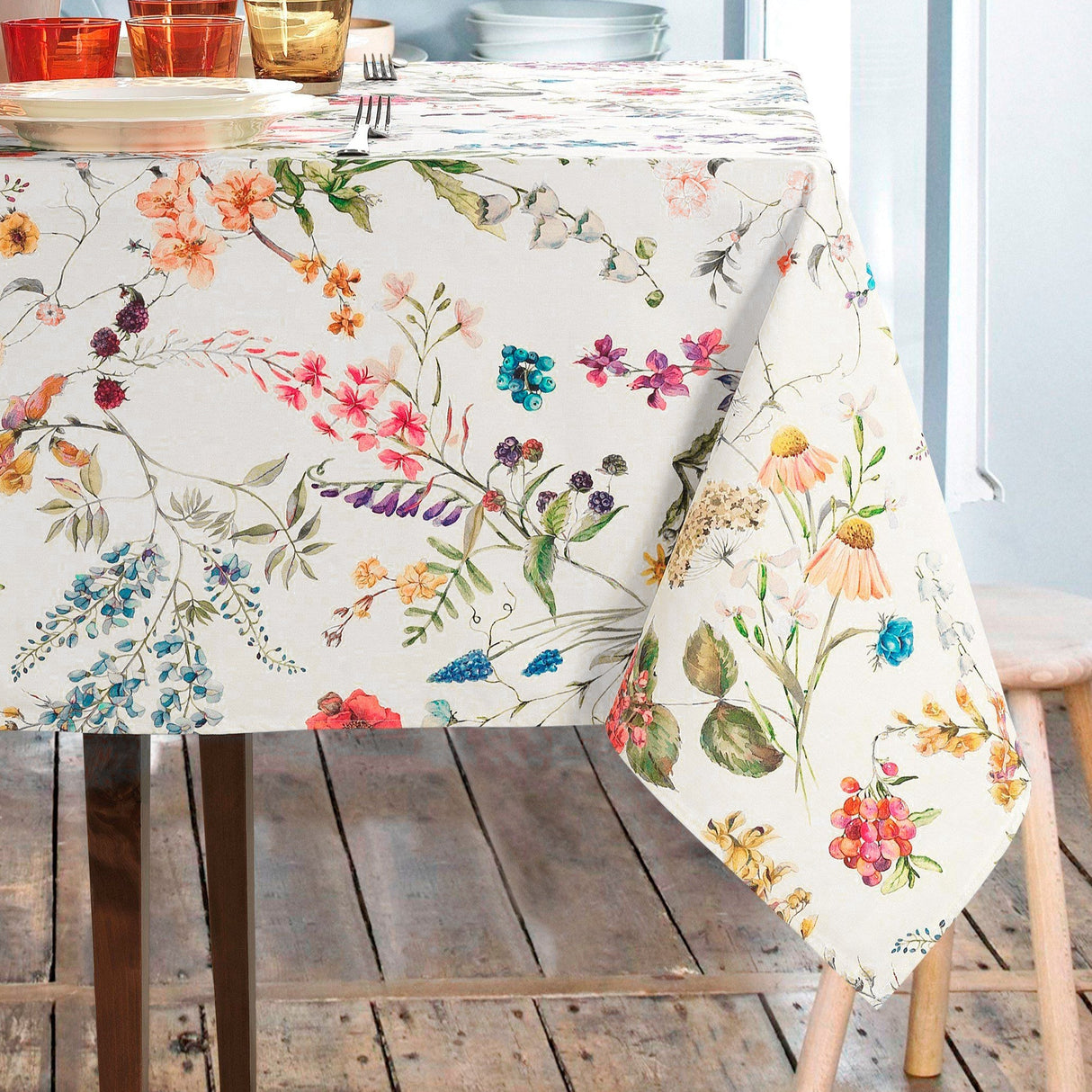 Tovaglia Antimacchia in Puro Cotone Resinato - Fortuna Tovaglia Resinata Lisola