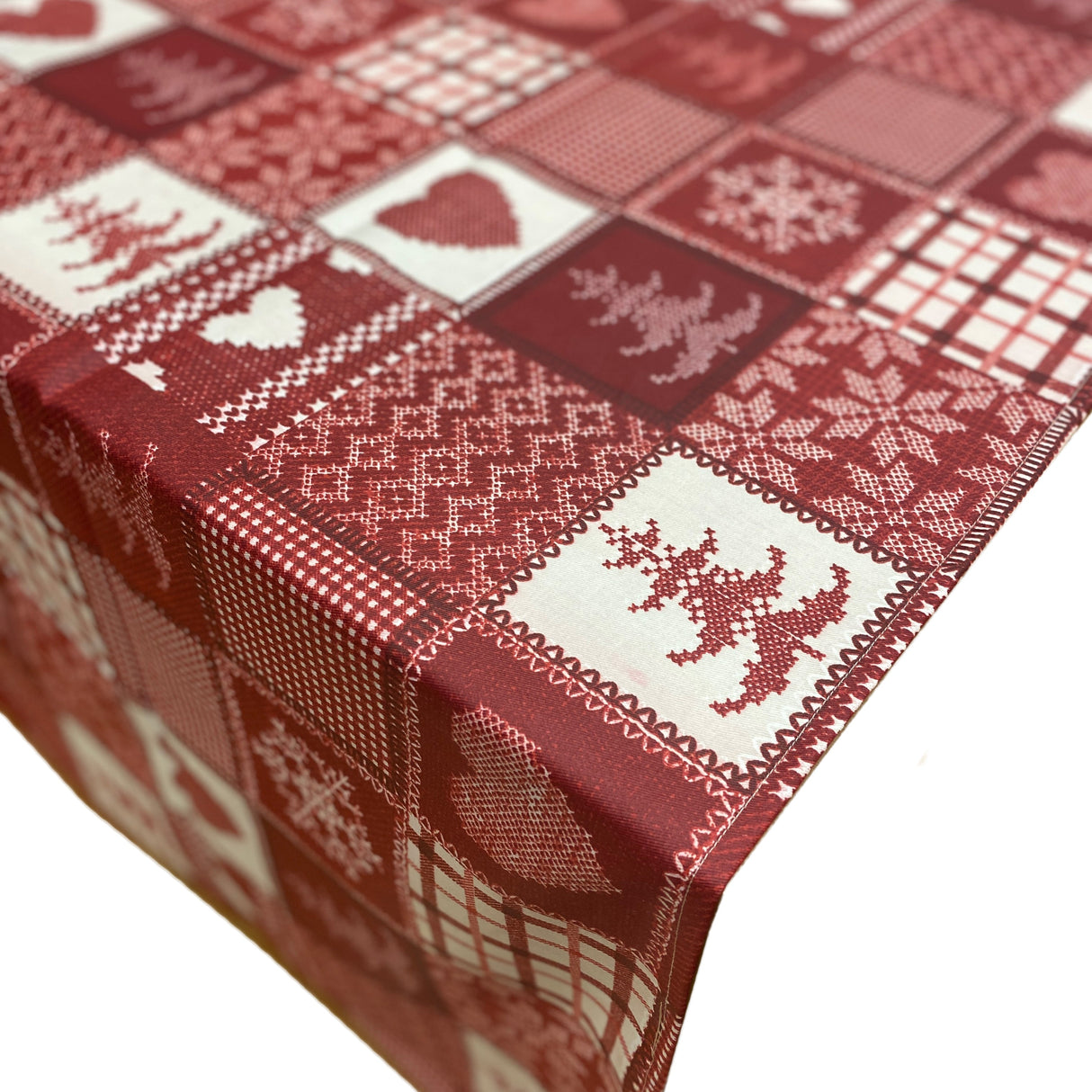 Tovaglia in Cotone Resinato Fantasia Tirolese - Alphubel Tovaglia Lisola