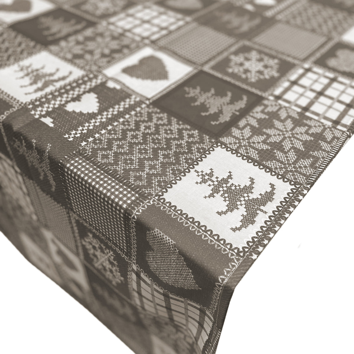 Tovaglia in Cotone Resinato Fantasia Tirolese - Alphubel Tovaglia Lisola