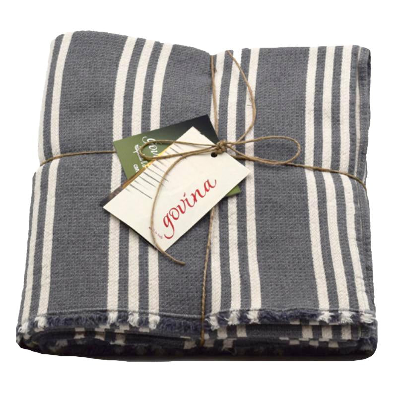 Tovaglia in Cotone con Fantasia - Riky Tovaglia Govina 150x180CM Grigio