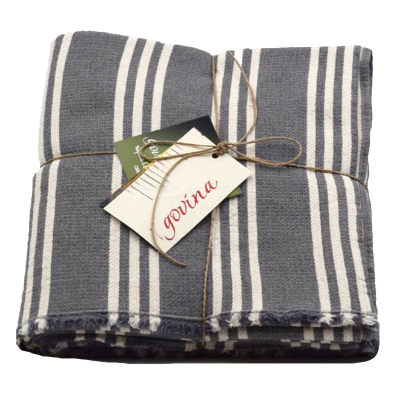 Tovaglia in Cotone con Fantasia - Riky Tovaglia Govina 150x180CM Grigio