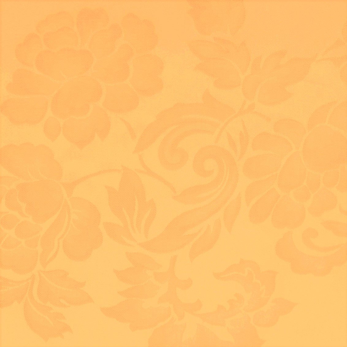 Tovaglia in Fiandra di Puro Cotone - Rose Tovaglia Lisolastore 150x180 + 6 Tovaglioli Giallo Oro