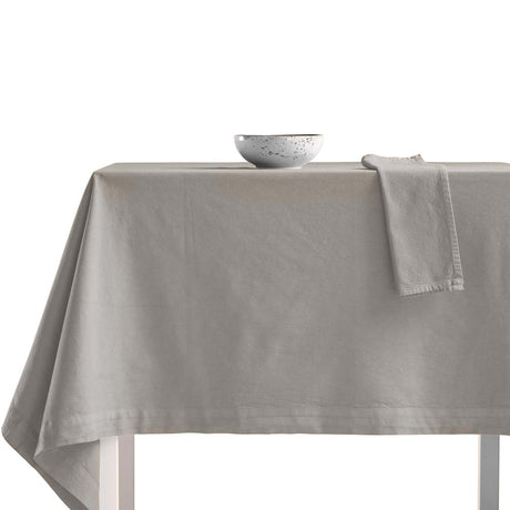 Tovaglia in Puro Cotone StoneWashed NO STIRO - Cales Tovaglia Lisola Grigio (Baguio) 140X180