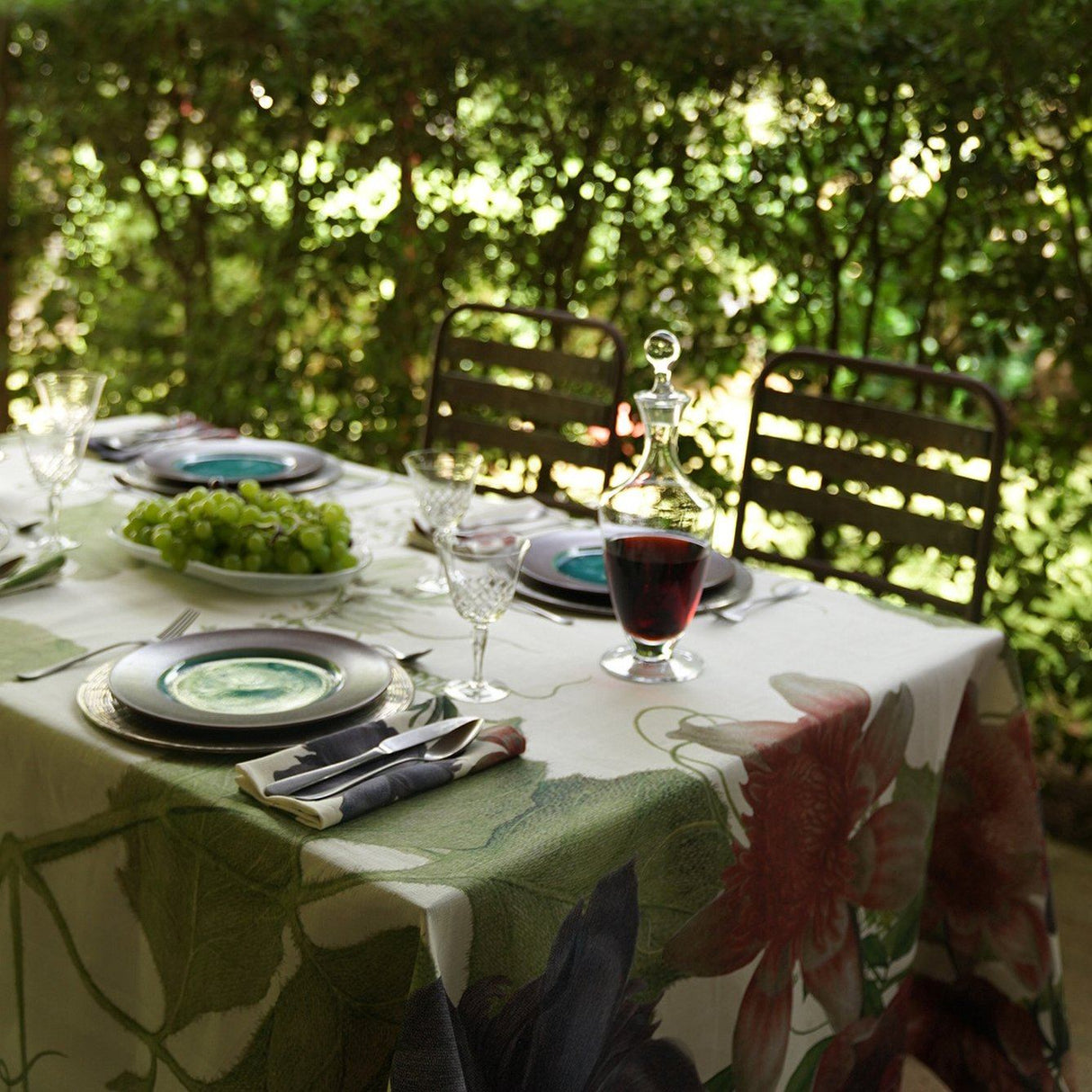 Tovaglia in puro Lino Fantasia Floreale - Eidos Tovaglia Napking