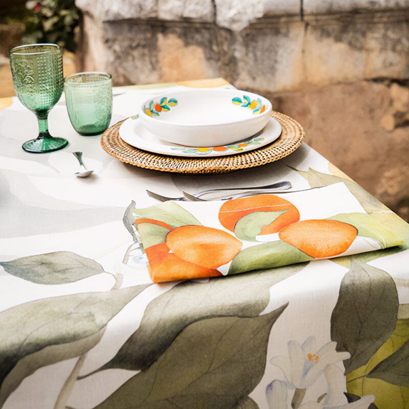 Tovaglia in Puro Lino Fantasia Stampata - Amalfi Tovaglia Napking