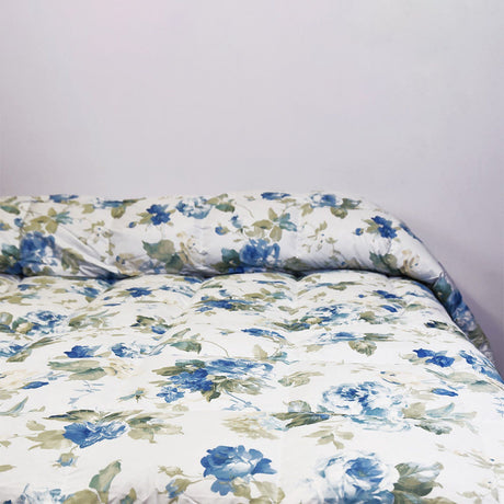 Trapunta Invernale in Cotone con imbottitura in piumino fantasia floreale - Elite Sestriere Trapunta Daunex