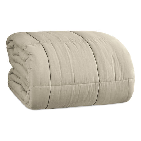 Trapunta in Puro Cotone Tinto in Capo - Atlantico Trapunta Lisola Matrimoniale Sabbia