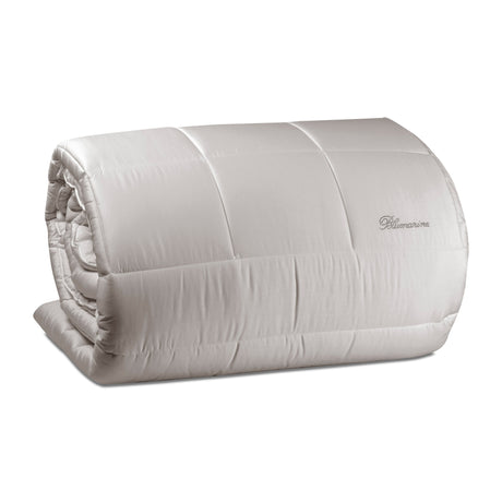 Trapunta in Raso di Cotone Tinta Unita - Lory Trapunta Blumarine Matrimoniale Cristallo