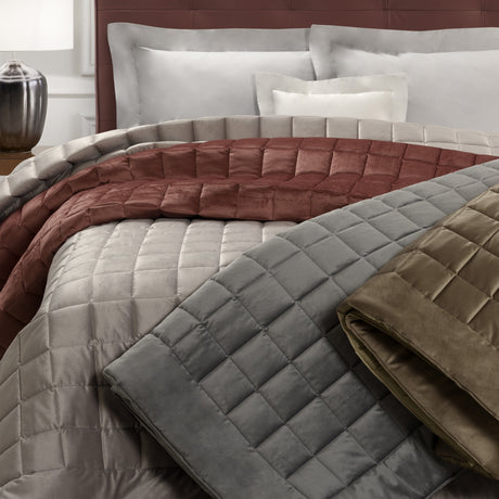 Trapunta Invernale in Puro Cotone Tinta Unita - Velour Trapunta Dea