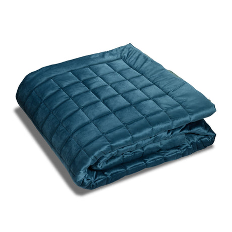 Trapunta Invernale in Puro Cotone Tinta Unita - Velour Trapunta Dea Matrimoniale Blu