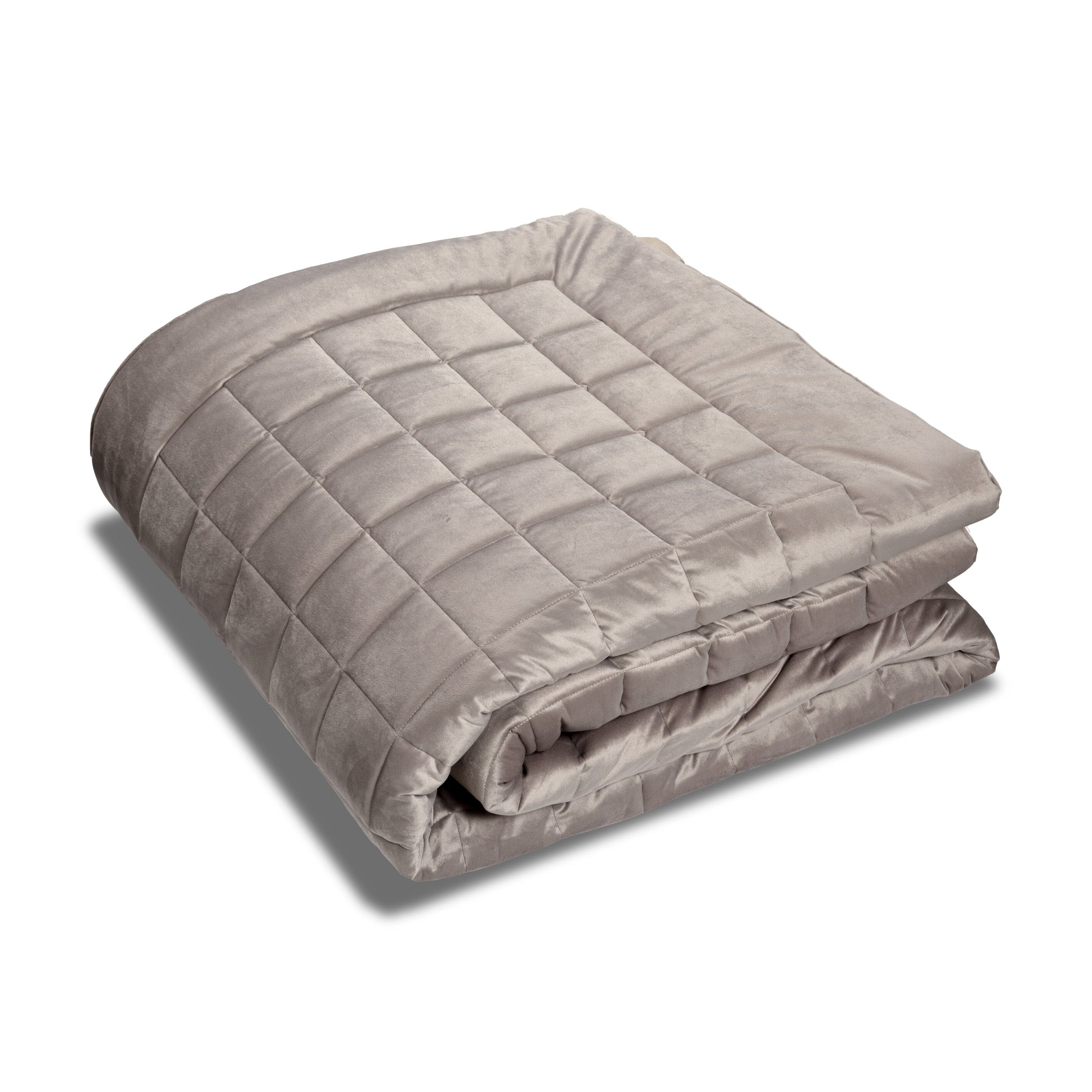 Trapunta Invernale in Puro Cotone Tinta Unita - Velour Trapunta Dea Matrimoniale Tortora Chiaro